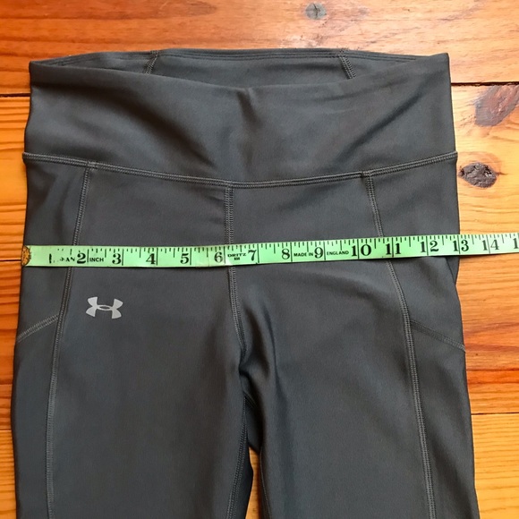 Under Armour Grey Capris Running Leggings, EUC, S - Picture 5 of 12